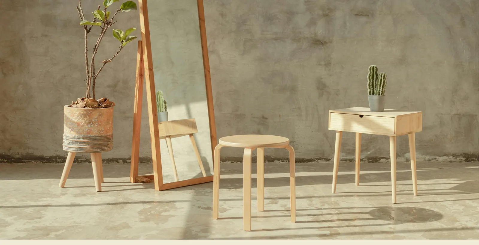 Handcrafted wooden decor