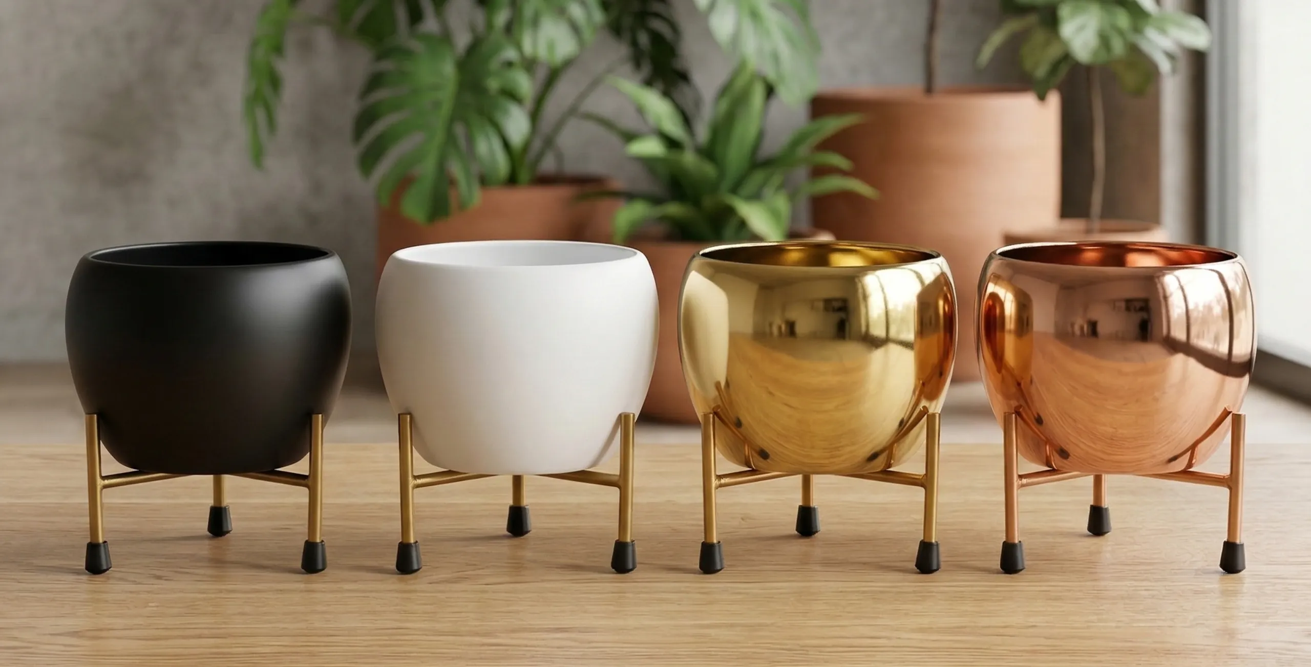IRON POT WITH STAND